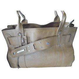 Claude Montana Leather Handbag Cognac Light Brown Cognac Light brown