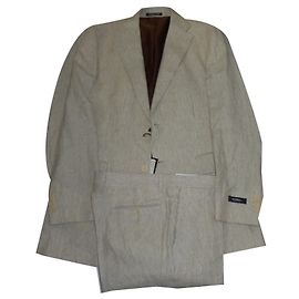 Completo Smalto uomo in lino marrone chiaro Marrone chiaro
