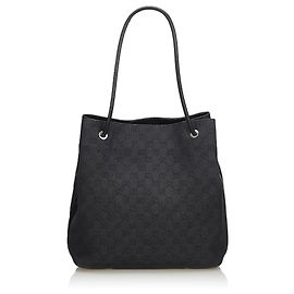 Gucci schwarz GG Canvas Gifford Tote Bag Schwarz