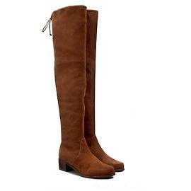 Stuart Weitzman Midland Suede Thigh High Boots Caramel Light brown Caramel