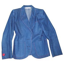 Yves Saint Laurent Blue Denim Jacket Blue