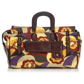 Yves Saint Laurent YSL Multi - Sac de voyage en toile imprimée Multicolore