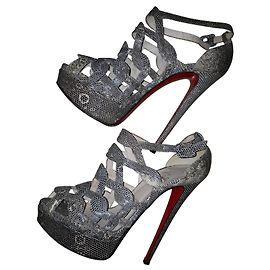 Décolleté Christian Louboutin Python Print Pelle 37 Stampa python
