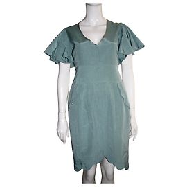 Robe Matthew Williamson à manches flottantes vert clair Vert clair