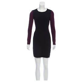 Robe Octavia Diane von Furstenberg noire et violette Noir Violet