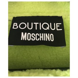 Moschino-Moschino winter coat-Black,Light green