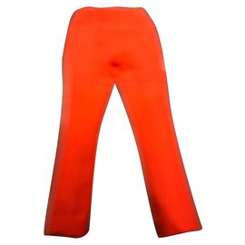 Prada-Prada, Pantaloni Prada in lana e seta arancione 40 IT-Arancione