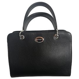 Beau sac "Mac Douglas" en cuir grainé noir NEUF Noir
