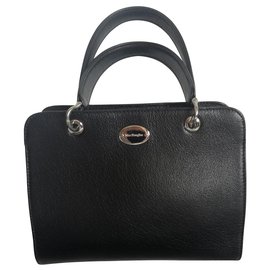 Mac Douglas-Beautiful "Mac Douglas" bag in black grained leather NEW-Black