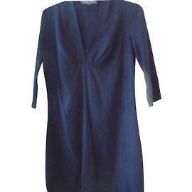 Sandro Black Viscose Dress Black