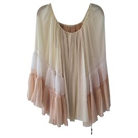 Boho shirt Chloé ecru branco e rosa Cru