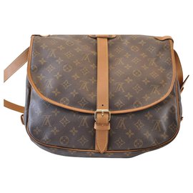 Louis Vuitton-Louis Vuitton Saumur 35-Brown