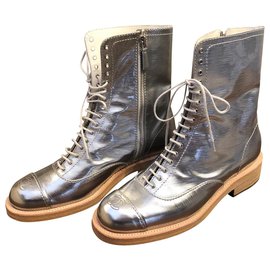 Chanel-Chanel boots-Silvery