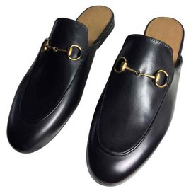 Gucci-Gucci Princetown Mules-Negro