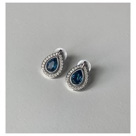 Swarovski-Ensembles de bijoux-Argenté,Bleu
