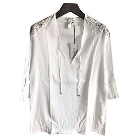Pierre Balmain BALMAIN NEW WOMAN'S CAFTAN STYLE TOP White