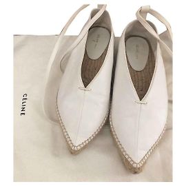 Céline Celine White espadrilles flats EU37 White