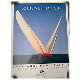 Louis Vuitton CUP Poster Hellblau