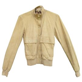 Dolce & Gabbana Wildlederjacke Beige