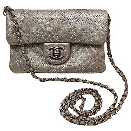 Mini Chanel Prata Dourado