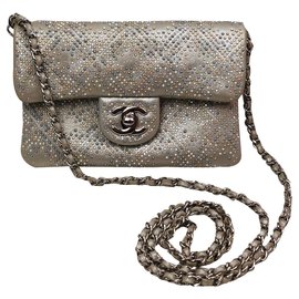 Chanel-Mini Chanel-Silvery,Golden