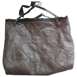 Lanvin-Handbags-Dark brown