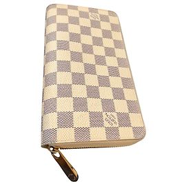 Borsa Louis Vuitton con cerniera e portafoglio Borsa Carrera Beige Grigio