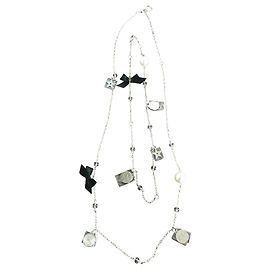Dior longo colar Prata