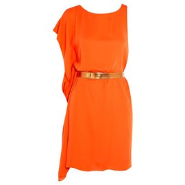 HALSTON HERITAGE KLEID Orange