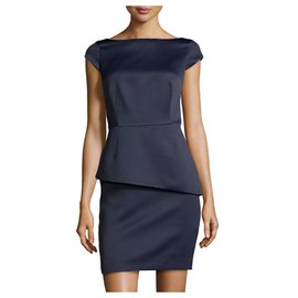 ROBE HALSTON HERITAGE Bleu Bleu Marine