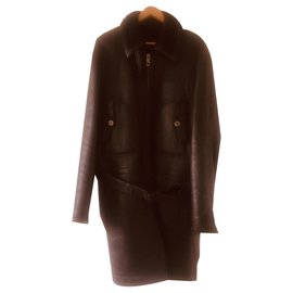 Louis Vuitton-Coat 3/4 Louis Vuitton-Dark brown