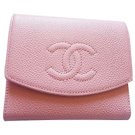 Chanel coco wallet in pink caviar leather Pink