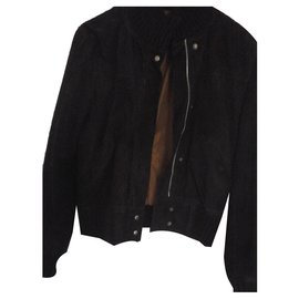 Massimo Dutti Deerskin Jacket Chocolate Chocolate