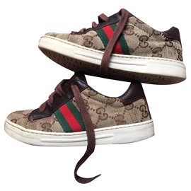 Gucci-Gucci children's shoes-Brown
