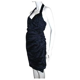 Bcbg Max Azria Robe dos-nu en bleu Bleu foncé