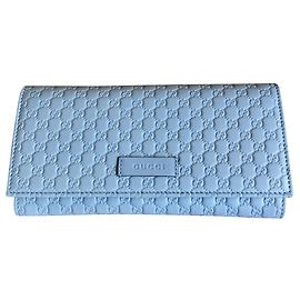 Gucci Ledergeldbörse Blau