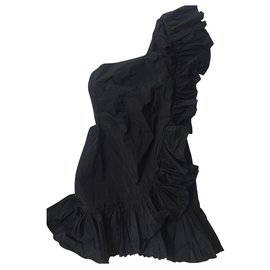 Zara Robe one shoulder Noir