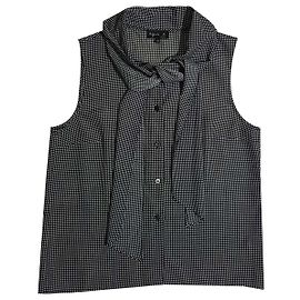 Agnès b. Westenoberteil aus Polyester Schwarz Weiß Schwarz Weiß