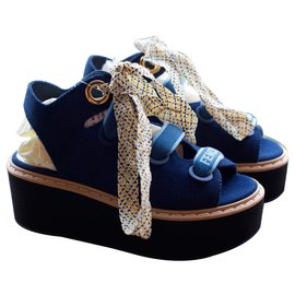Fendi-Sandals-Blue