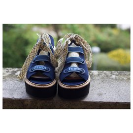 Fendi-Sandals-Blue