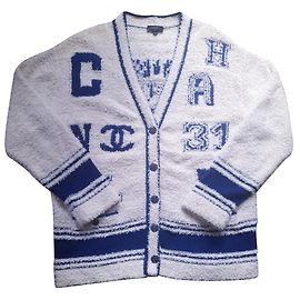 Chanel Pré-collection printemps-été 2019 Écru Bleu Marine