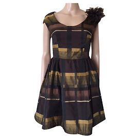 Autre Marque Braunes Kleid aus Polyester Größe S Braun