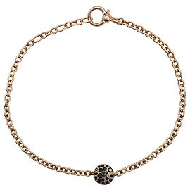 Bracciale Pomellato, "Sabbia", oro rosa e diamanti neri. Altro