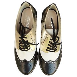 Autre Marque tricolor derbies (black, white, Or) Diffusion Accessory Multiple colors