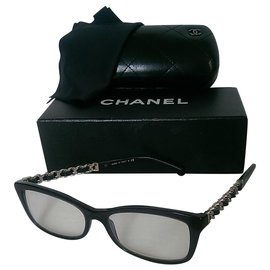 Chanel-Des lunettes de soleil-Argenté,Bleu