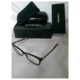 Chanel-Oculos escuros-Prata,Azul