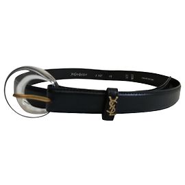 Lindo cinto vintage de Yves Saint Laurent Azul marinho