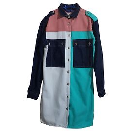 Robe chemise Maje en coton taille M Multicolore