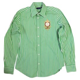 Ralph Lauren-Camicie-Bianco,Verde