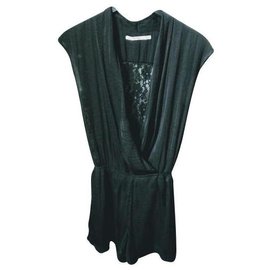 Zara romper with lace back Black